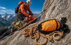 Altus rescue rope bag rescue rope with bag 700 cm 6 mm rope made of polypropylene