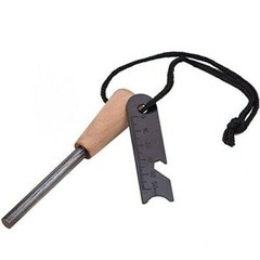Fire Starter Flint Scraper Striker Survival Gear Ferro Rod Outdoor Camping Tool