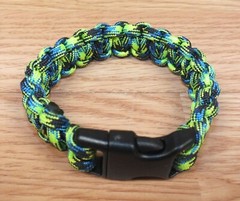 Unbranded Green & Blue Survival Hiking Sports & Recreation Unisex Bracelet