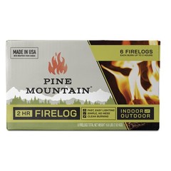 Pine Mountain 500-160-801 Indoor & Outdoor Wood Fire Log 7-1/4 H x 12-1/2 D in.