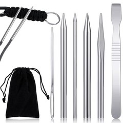 6Pcs Paracord Accessories – Paracord Tools, Jig, Needle, Lacing, Stitching