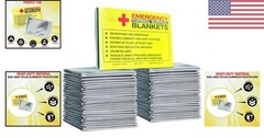 Lightweight 50 Pack Silver Thermal Blankets – Essential Gear for Adventurers