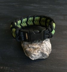 Handmade Color-Change «Framed Fishtail Belly» Paracord Bracelet for 7 3/4″ Wrist
