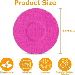 Libre 3 Plus Sensor Covers Waterproof, 40Pack Flexible Adhesive Patches for L…