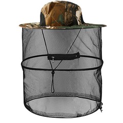 1/2PCS Anti-Mosquito Bug Bee Insect Head Net Hat Cap Sun Protection for Outdoor