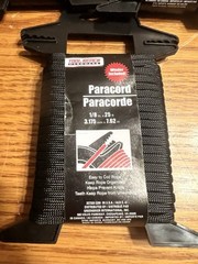 Tool Bench Hardware PARA-CORD Black 1/8in x 25 ft Lot of 3 NOS