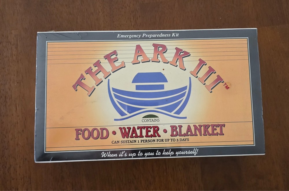 Emergency Preparedness The Ark III Food Water Survival Kit 1 Person 3 Day Sealed
