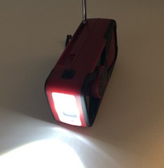 LL BEAN ETON Weather Alert Emergency Radio Red