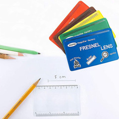 Magdepo 6 Pack Credit Card Size Magnifier Ruler Fire Starter Magnifying Glass Wa