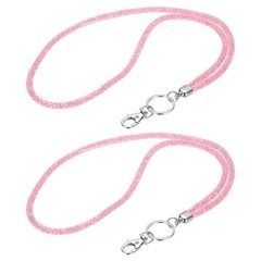2Pack 15.7″ Rhinestone Lanyard for Keys, Pink