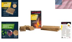 Flavorless Fire Starter Squares – 24 Pack for Fireplaces, BBQ & Campfire Safety