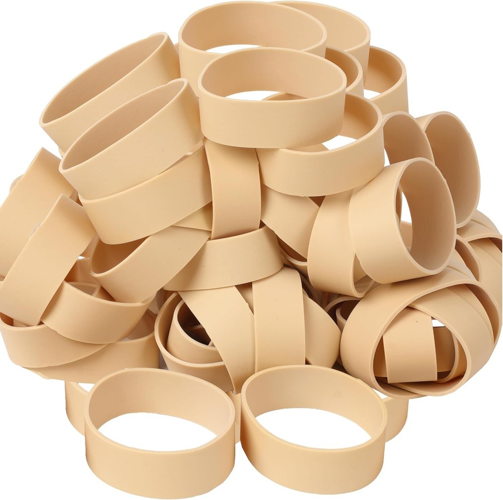 AMUU Rubber Bands Size #94 Black 30pcs Tactical Wide Beige