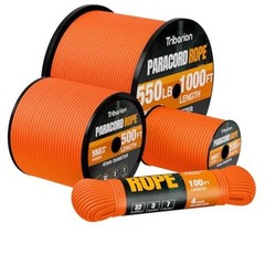 Paracord Rope 550 lb – 5/32″ Parachute Cord 4MM 7-Strand para Cord 100ft Orange