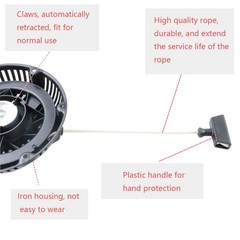 Kiosfoli Pull Start Assembly Compatible For Briggs And Stratton 420Cc Recoil