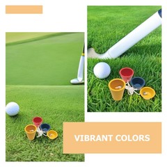 6 Set Driving Range Tee Golf Hitting Mats Holder Supplies Cute Tees