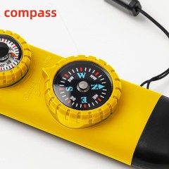 Emergency Survival Safety Whistle，Whistle for Kids with Lanyard,Compass,Therm…