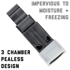 Finger Grip Whistle Loud Two-Tone Whistles for Sports Athletic Contest