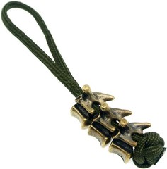 Retro Brass Vertebra Paracord Beads,Antique EDC Charms Pendant for Knife Lanyard