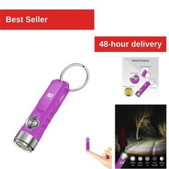 RovyVon Aurora A1 Keychain Flashlight 650LM USB C Rechargeable Purple