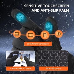 Velotrex Heated Gloves For Men Women 7.4V 3000Mah Heated Gloves Rechargeable