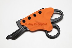 Black Trauma Shears and Orange Kydex Sheath Holster EMT TCCC Medic Gear EDC