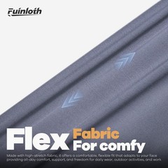 Fuinloth Neck Gaiter, 6 Pack Cooling UV One Size, 2 Black+2 Gray+2 Light Gray