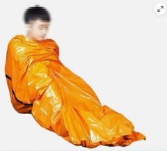 Orange Survival Sleeping Bag Emergency Blanket Outdoor Camping In Cold Weather