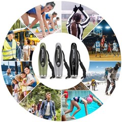 Xflyee 3 Pack Electronic Whistles, 3 Tones High Volume for Outdoor Sports