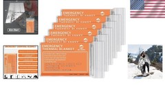 Durable Waterproof Mylar Emergency Blankets – 6 Pack for All-Weather Protection