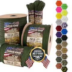 750 Paracord Rope Nylon Parachute Cord, Made In USA Survival Kit, Outdoor