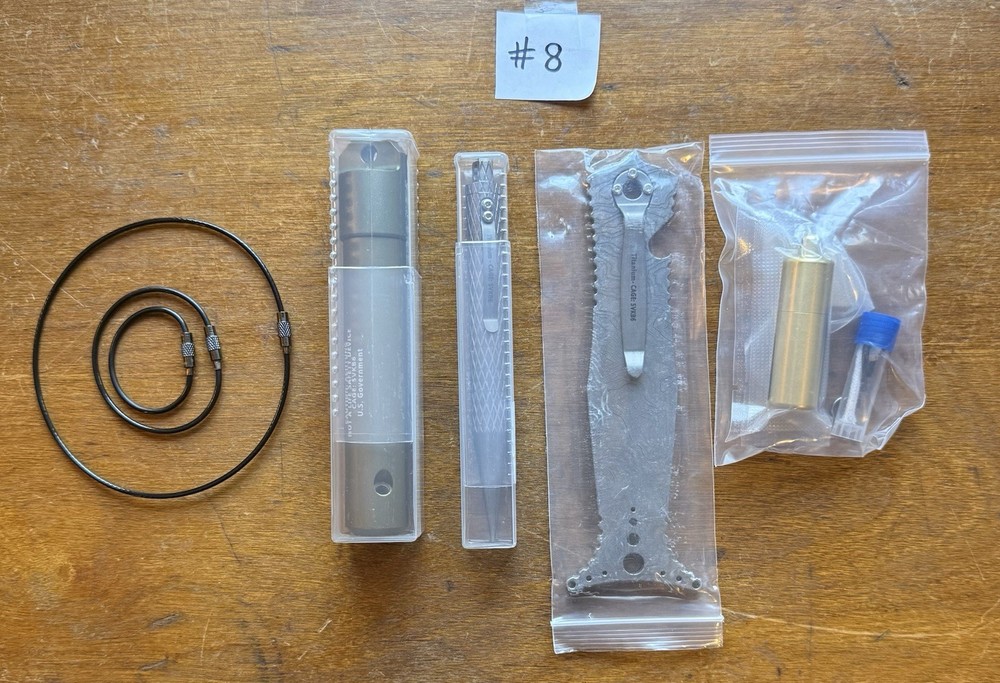 CountyComm Maratac Lot Brass XL Lighter Knot Commander Hook Titanium Tool Ti EDC