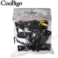 5/8″ Compass Whistle Buckle Plastic Paracord Bracelet Outdoor Camping Emergency