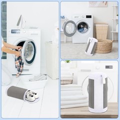 Shoe Washing Machine Bags, 2 PCS Bag for 16 x 8 Inch, Grey+White