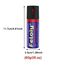 1 Bottle Feloiy Pepper Spray 2 Oz Flip Top Self Defense Security Protection US