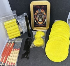 Fire Starting Kit Ferro Rod Magnesium Fire Disc Bush Craft Survival Fire Plugs