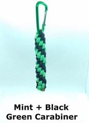 Paracord Keychain Fob – 550 Paracord w/ Carabiner Clip