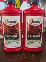 **2 pack** Sterno Instant Flame Fire Starter Gel 16oz Environmentally-Friendly