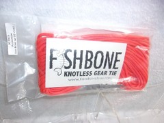 Fish Bone Knotless Rope Tie (4) Fish Bones & Cord – SEALED NEW IN PACKAGE Orange
