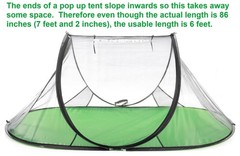 Bug Tent for One Person (Instant Pop up, Strong No-See-um Mesh, Poly Floor)