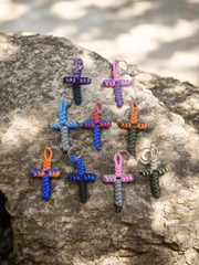Handmade Paracord Cross Hanger/Key Chain 550LB