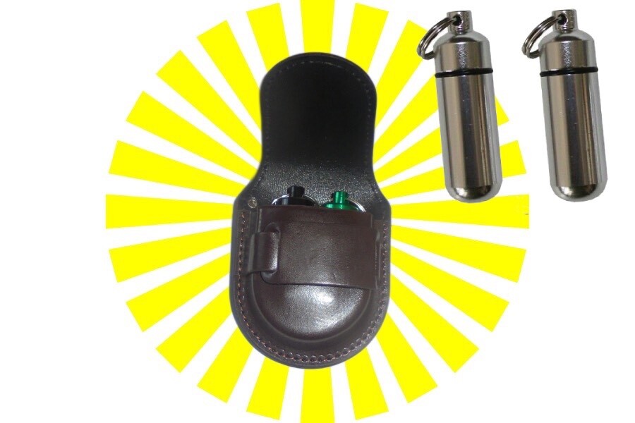 Belt Secret Safety Sheath Pouch Holder Utility Key Tag Pill Vial Tactical Case X