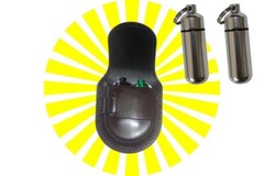 Belt Secret Safety Sheath Pouch Holder Utility Key Tag Pill Vial Tactical Case X