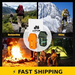 LcFun Waterproof Outdoor Lighter 2-Pack USB Rechargeable & Butane
