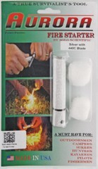 Aurora Firestarting New Fire Starter 440C Black AFS440CB-RP