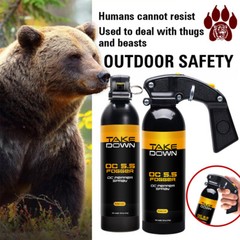 Take Down Pepper Spray w/ Holster OC S.S Fogger 16oz 30ft