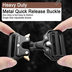 1 Inch Tactical Buckle for Paracord Bracelets, Metal Tactical Paracord Buckle Ha