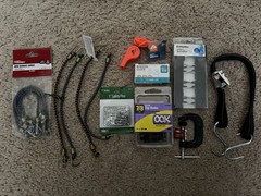 Random Supplies / Miscellaneous/ Clips / Clamp / Bungee / Pins / Whistle