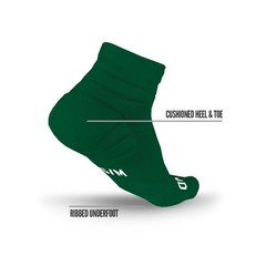 NXTRND 3 Pairs Compression Running Socks for Men, Large, Dark Green (3 Pairs)