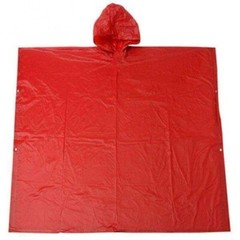 Emergency Hooded Poncho Rain Coat Waterproof CHOOSE Your Color Pink, Blue, Black