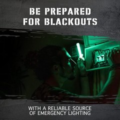 12 Hour Emergency Glow Sticks Industrial Grade Individually Wrapped for Camping